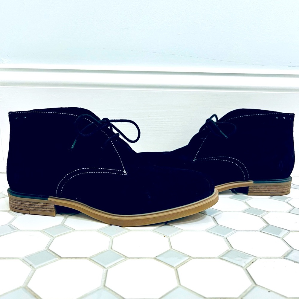 Hush Puppy Bounce Hush Puppies Mazin Cayto Chukka Booties Black Suede 8
